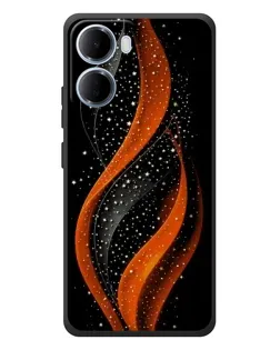 Чехол для Xiaomi Redmi 15a с картинкой «Огненная звездная волна»