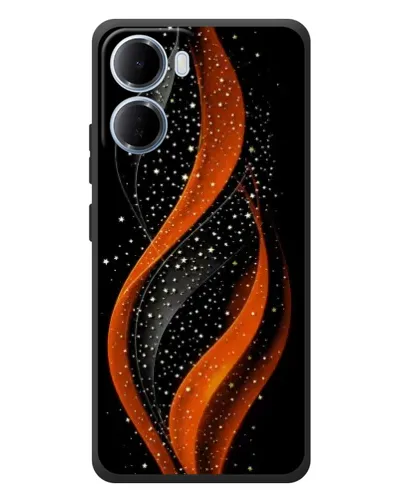 Чехол для Xiaomi Redmi 15a с картинкой «Огненная звездная волна»