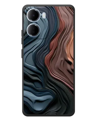 Чехол для Xiaomi Redmi 15a с картинкой «Цветные волны каньона»