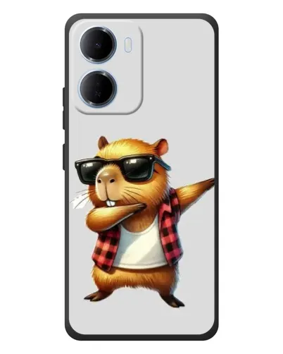 Чехол для Xiaomi Redmi 15a с картинкой «Капибара рэпер даб» Чехол для Xiaomi Redmi 15a с картинкой «Капибара рэпер даб»