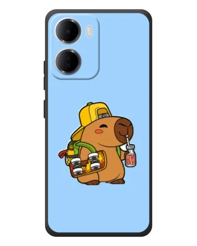 Чехол для Xiaomi Redmi 15a с картинкой «Капибара на скейте» Чехол для Xiaomi Redmi 15a с картинкой «Капибара на скейте»
