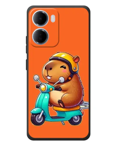 Чехол для Xiaomi Redmi 15a с картинкой «Капибара на скутере» Чехол для Xiaomi Redmi 15a с картинкой «Капибара на скутере»