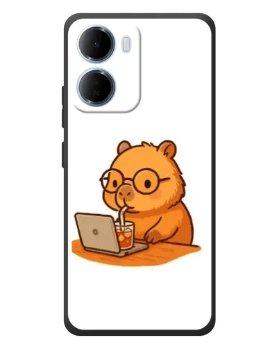 Чехол для Xiaomi Redmi 15a с картинкой «Капибара с ноутбуком» Чехол для Xiaomi Redmi 15a с картинкой «Капибара с ноутбуком»