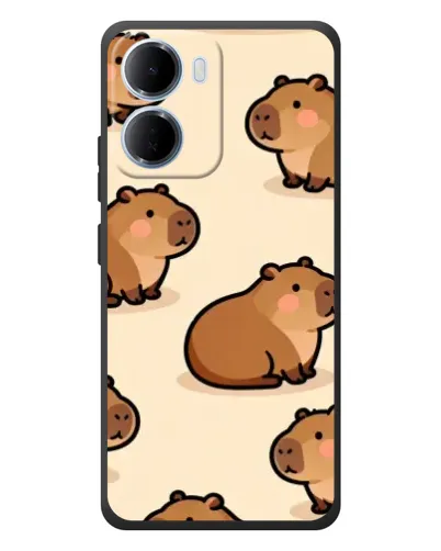 Чехол для Xiaomi Redmi 15a с картинкой «Паттерн милых капибар» Чехол для Xiaomi Redmi 15a с картинкой «Паттерн милых капибар»