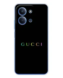 Чехол для Xiaomi Redmi 15C 5g с картинкой «Gucci — неоновый минимализм»