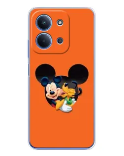 Чехол для Xiaomi Redmi 15C 5g с картинкой «Сердце Микки Минни»