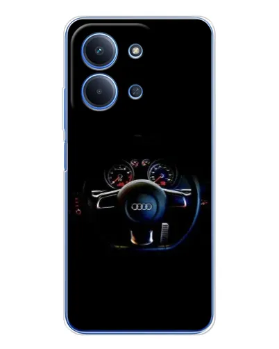 Чехол для Xiaomi Redmi 15C 5g с картинкой «Салон Audi — руль» Чехол для Xiaomi Redmi 15C 5g с картинкой «Салон Audi — руль»