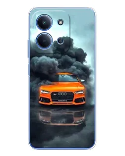 Чехол для Xiaomi Redmi 15C 5g с картинкой «Audi в облаках дыма» Чехол для Xiaomi Redmi 15C 5g с картинкой «Audi в облаках дыма»