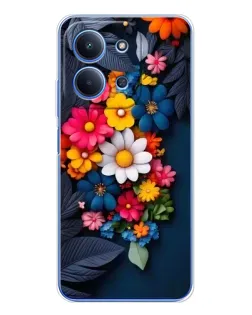 Чехол для Xiaomi Redmi 15C 5g с картинкой «Цветочная феерия»