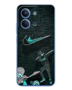 Чехол для Xiaomi Redmi 15C с картинкой «Спортивный арт Nike»