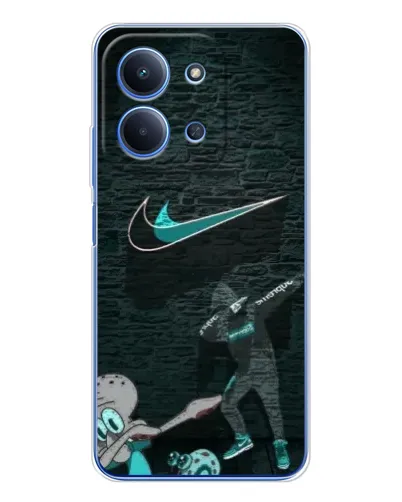 Чехол для Xiaomi Redmi 15C с картинкой «Спортивный арт Nike»