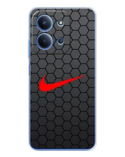 Чехол для Xiaomi Redmi 15C с картинкой «Nike — карбоновая сетка»