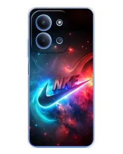 Чехол для Xiaomi Redmi 15C с картинкой «Огненный логотип Nike»