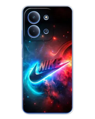 Чехол для Xiaomi Redmi 15C с картинкой «Огненный логотип Nike»