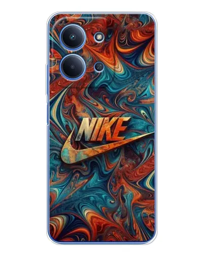 Чехол для Xiaomi Redmi 15C с картинкой «Nike в абстракции»