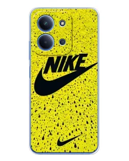 Чехол для Xiaomi Redmi 15C с картинкой «Желтый текстурный Nike»