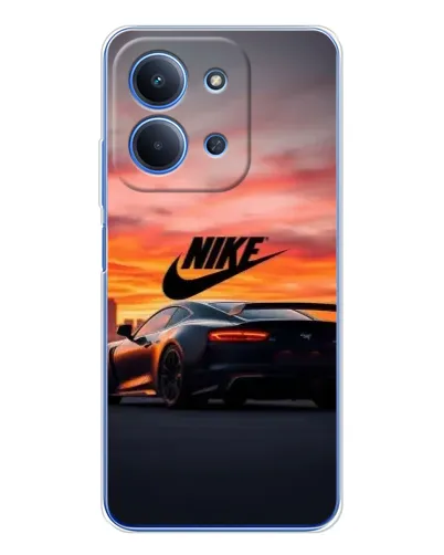 Чехол для Xiaomi Redmi 15C с картинкой «Nike и суперкар»