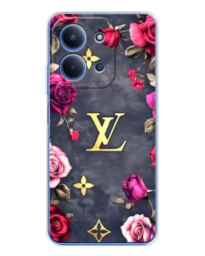 Чехол для Xiaomi Redmi 15C с картинкой «Цветочный Louis Vuitton»