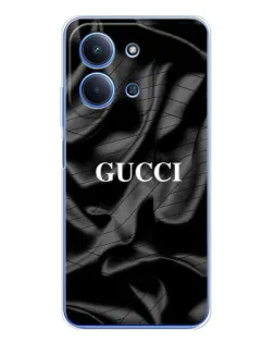 Чехол для Xiaomi Redmi 15C с картинкой «Gucci — шелковые волны» Чехол для Xiaomi Redmi 15C с картинкой «Gucci — шелковые волны»