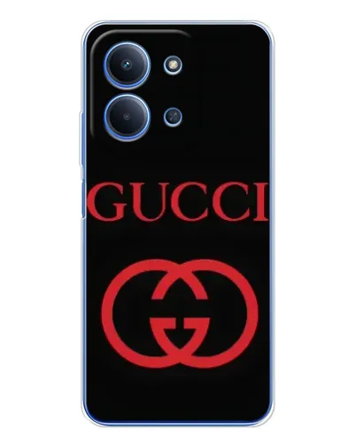 Чехол для Xiaomi Redmi 15C с картинкой «Gucci — красный логотип»