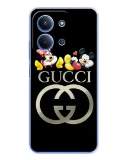 Чехол для Xiaomi Redmi 15C с картинкой «Gucci — герои Disney»