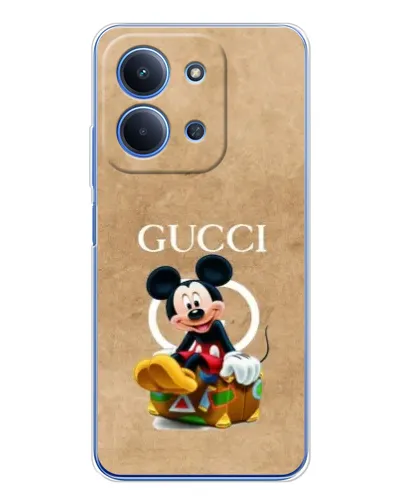 Чехол для Xiaomi Redmi 15C с картинкой «Микки Маус Gucci — крафт»