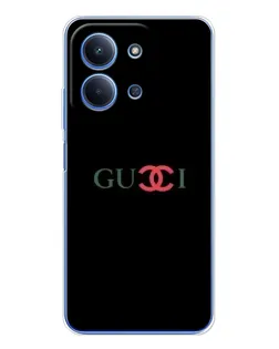 Чехол для Xiaomi Redmi 15C с картинкой «Gucci — красный градиент»