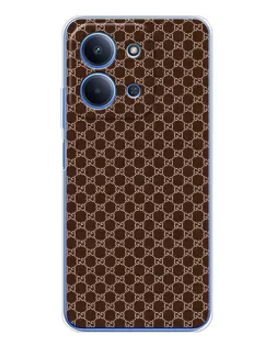 Чехол для Xiaomi Redmi 15C с картинкой «Gucci — шоколадная сетка»