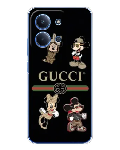 Чехол для Xiaomi Redmi 15C с картинкой «Gucci — герои Disney и монограмма» Чехол для Xiaomi Redmi 15C с картинкой «Gucci — герои Disney и монограмма»