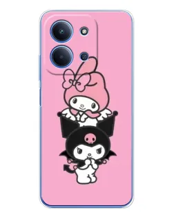 Чехол для Xiaomi Redmi 15C с картинкой «My Melody и Kuromi» Чехол для Xiaomi Redmi 15C с картинкой «My Melody и Kuromi»