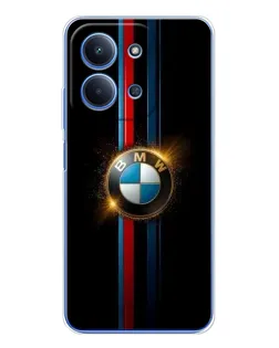 Чехол для Xiaomi Redmi 15C с картинкой «BMW M-Power неон»