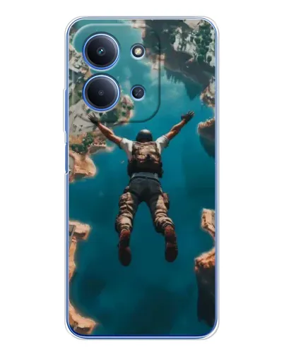Чехол для Xiaomi Redmi 15C с картинкой «PUBG — свободное падение»
