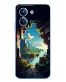 Чехол для Xiaomi Redmi 15C с картинкой «Вид из пещеры» Чехол для Xiaomi Redmi 15C с картинкой «Вид из пещеры»