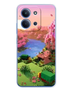 Чехол для Xiaomi Redmi 15C с картинкой «Розовое дерево Minecraft» Чехол для Xiaomi Redmi 15C с картинкой «Розовое дерево Minecraft»