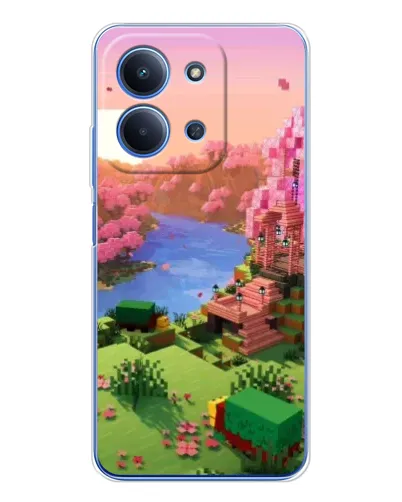 Чехол для Xiaomi Redmi 15C с картинкой «Розовое дерево Minecraft» Чехол для Xiaomi Redmi 15C с картинкой «Розовое дерево Minecraft»