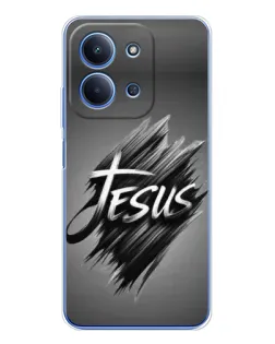 Чехол для Xiaomi Redmi 15C с картинкой «Надпись Jesus Graffiti»