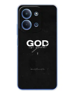 Чехол для Xiaomi Redmi 15C с картинкой «GOD — Бог над всем»