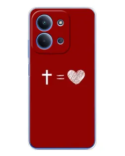 Чехол для Xiaomi Redmi 15C с картинкой «Уравнение любви»