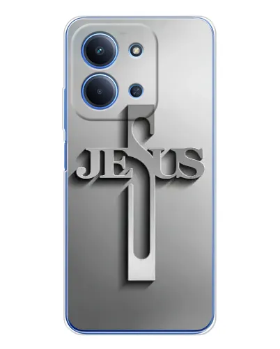 Чехол для Xiaomi Redmi 15C с картинкой «Металлический крест Jesus» Чехол для Xiaomi Redmi 15C с картинкой «Металлический крест Jesus»