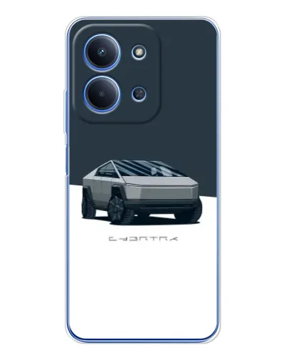 Чехол для Xiaomi Redmi 15C с картинкой «Серебристый Cybertruck Tesla» Чехол для Xiaomi Redmi 15C с картинкой «Серебристый Cybertruck Tesla»