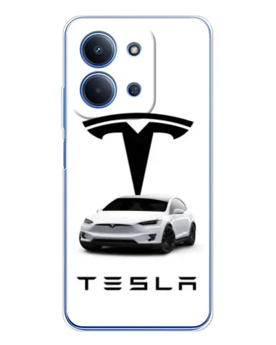 Чехол для Xiaomi Redmi 15C с картинкой «Tesla White Style» Чехол для Xiaomi Redmi 15C с картинкой «Tesla White Style»
