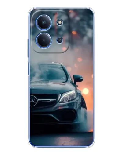 Чехол для Xiaomi Redmi 15C с картинкой «Mercedes — ночной город» Чехол для Xiaomi Redmi 15C с картинкой «Mercedes — ночной город»