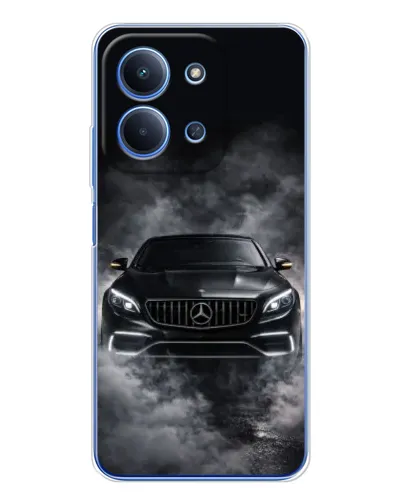 Чехол для Xiaomi Redmi 15C с картинкой «Mercedes в дыму» Чехол для Xiaomi Redmi 15C с картинкой «Mercedes в дыму»