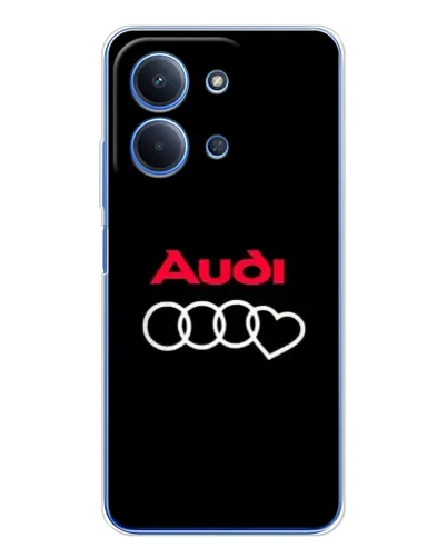 Чехол для Xiaomi Redmi 15C с картинкой «Логотип Audi Heart»