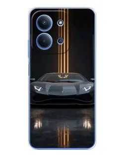 Чехол для Xiaomi Redmi 15C с картинкой «Lamborghini золотые линии» Чехол для Xiaomi Redmi 15C с картинкой «Lamborghini золотые линии»