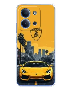 Чехол для Xiaomi Redmi 15C с картинкой «Желтый Lamborghini город» Чехол для Xiaomi Redmi 15C с картинкой «Желтый Lamborghini город»