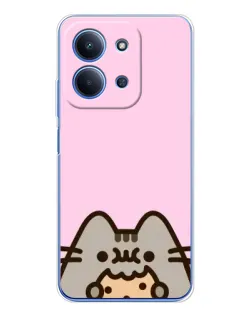 Чехол для Xiaomi Redmi 15C с картинкой «Pusheen и печенье» Чехол для Xiaomi Redmi 15C с картинкой «Pusheen и печенье»