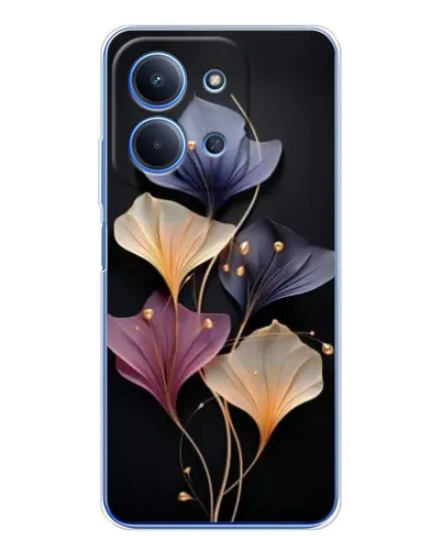 Чехол для Xiaomi Redmi 15C с картинкой «Лиловые цветы грации»