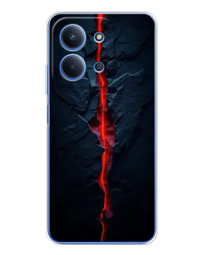 Чехол для Xiaomi Redmi 15C с картинкой «Kрасная лавовая трещина» Чехол для Xiaomi Redmi 15C с картинкой «Kрасная лавовая трещина»