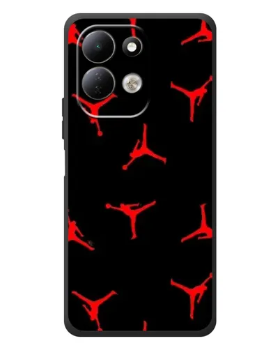 Чехол для Xiaomi Redmi 17 с картинкой «Jordan Red Pattern»